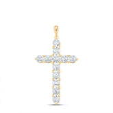 1/3CTW-DIA ANA M FASHION CROSS PENDANT